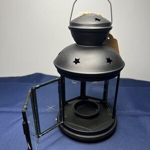 Black Star Lantern Candle Holder